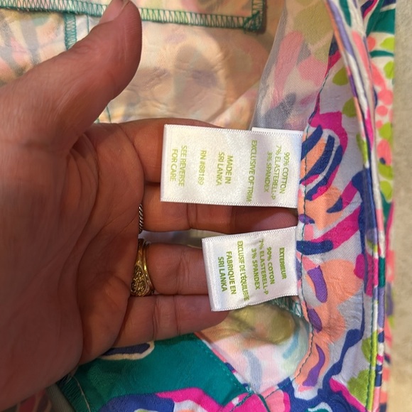 Lilly Pulitzer Kelly Skinny Ankle Pants Capri 8 Crop Pants - Picture 4 of 8